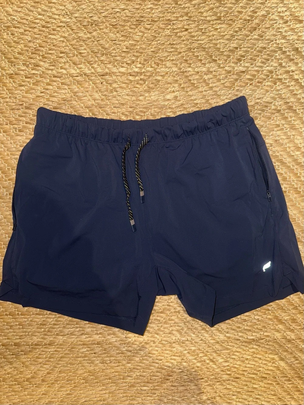 Fabletics Navy Performance Drawstring Shorts